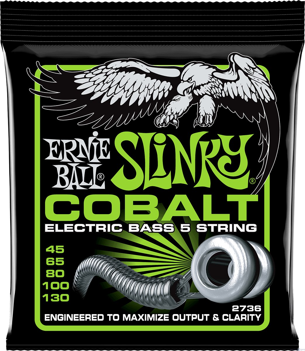 Ernie Ball 2736 Cobalt Regular Slinky 5-String Electric Bass Strings