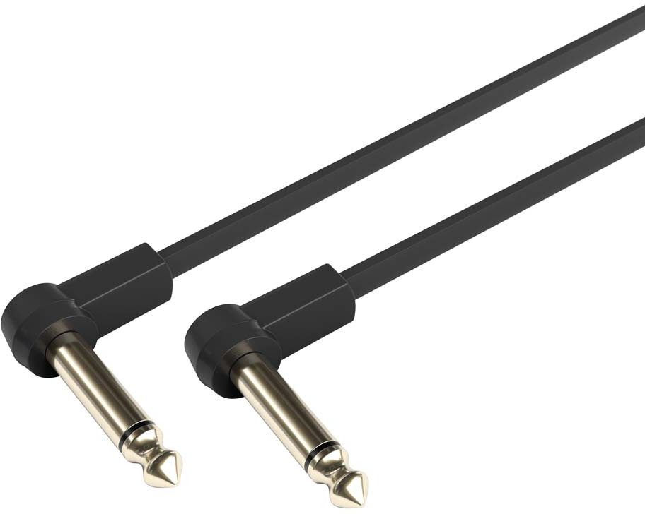Adam Hall 4 STAR IRR 0030 FLM Pedalboard Patch Cable | angled Jack TS | 0.3 m