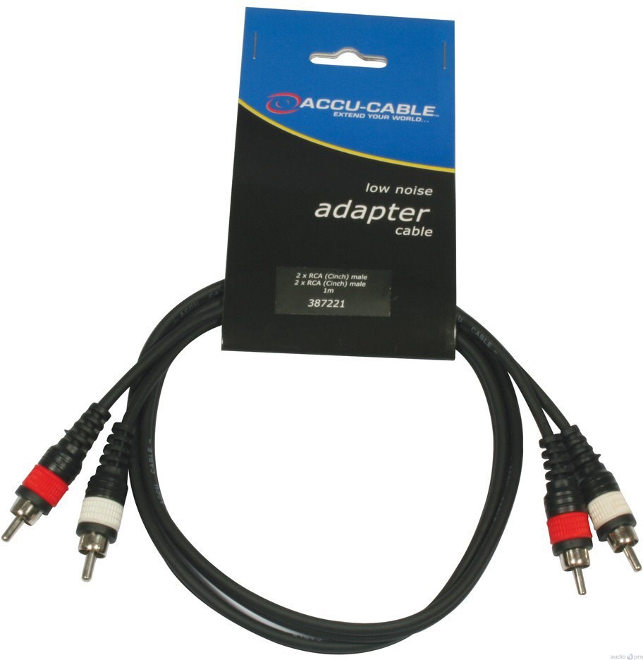 American Audio 2 RCA to 2 RCA Cable 1 m