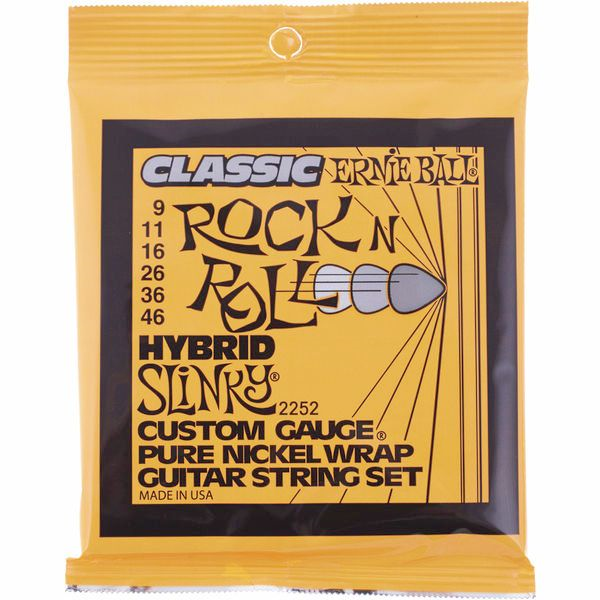 Ernie Ball 2252 9-46 Regular Slinky Classic Rock N Roll Pure Nickel Wrap Electric