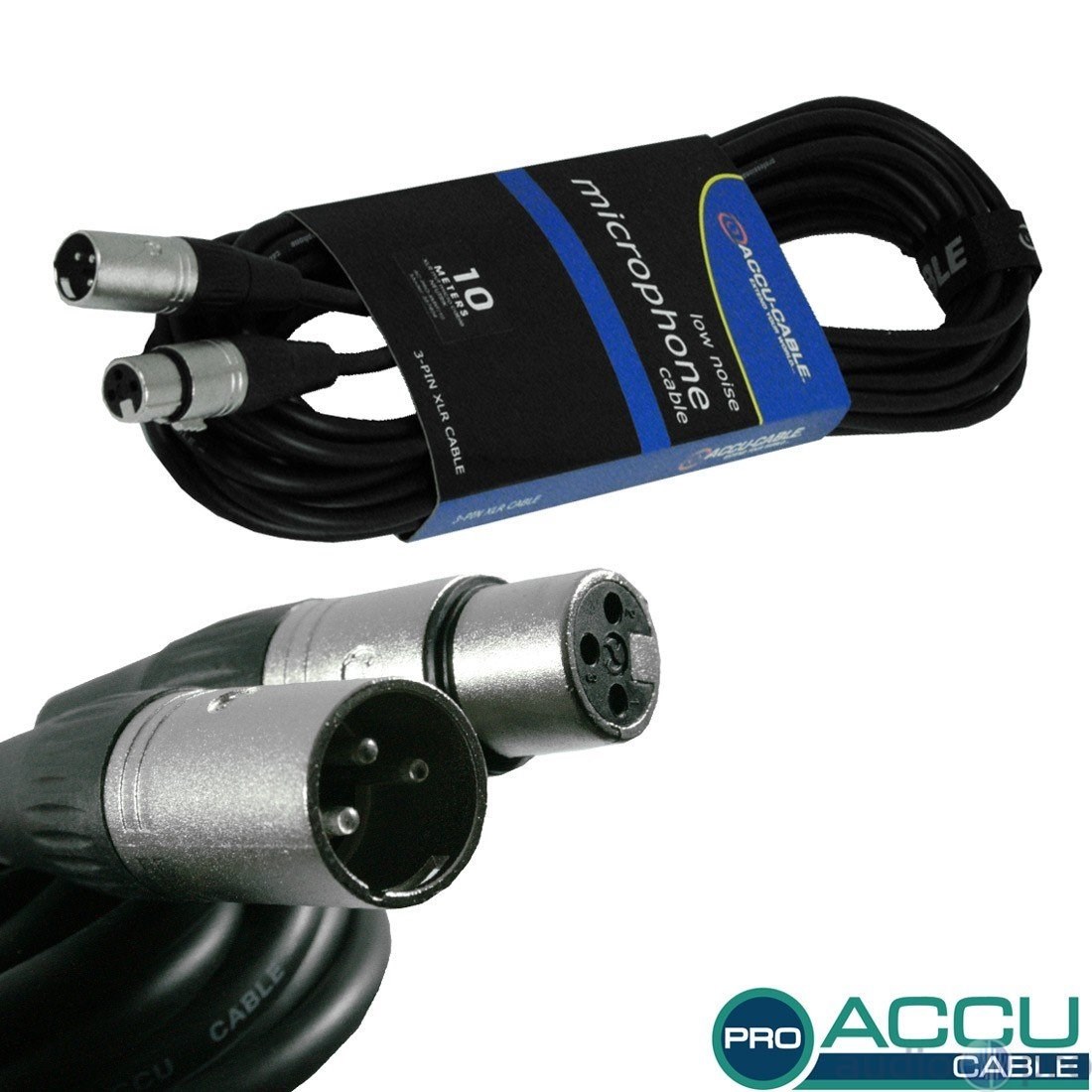Accu-Cable AC-PRO XLR/XLR 10 m Microphone Cable