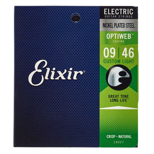 Elixir Electric Strings with OPTIWEB Coating Custom Light 9-46
