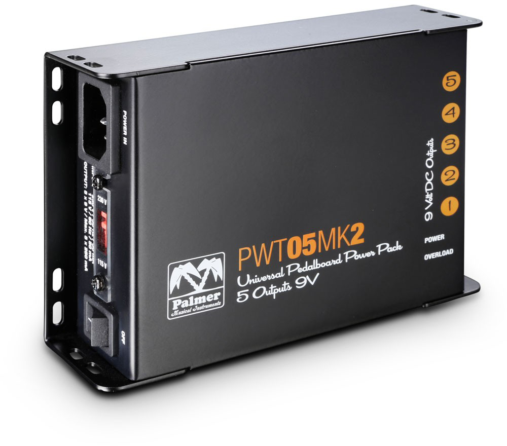 Palmer PWT 05 MK 2 Universal 9V Pedalboard Power Supply 5 Outputs