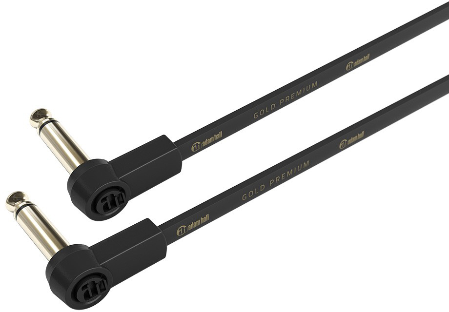 Adam Hall 4 STAR IRR 0015 FLM Pedalboard Patch Cable | angled Jack TS | 0.15 m