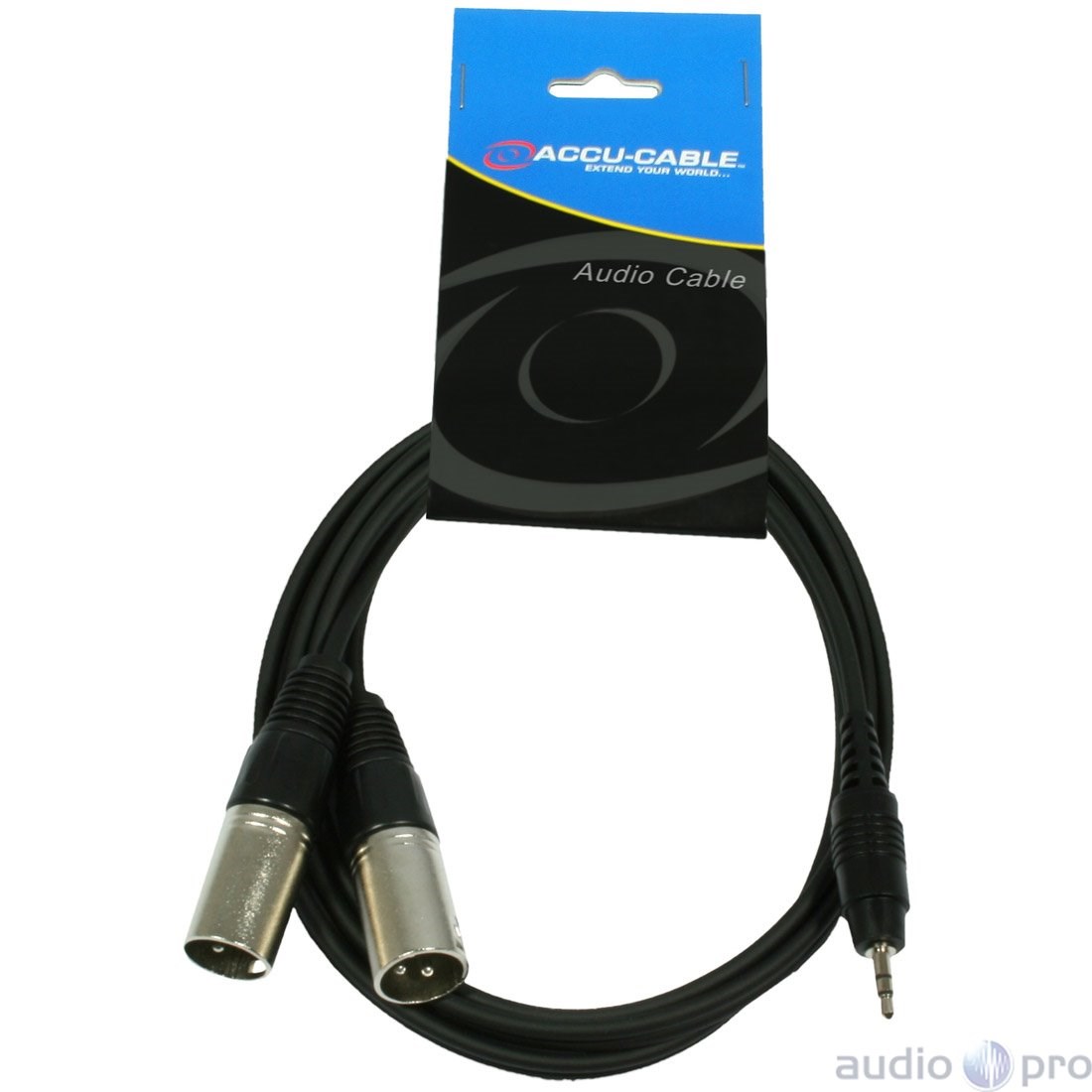 American DJ Mini Jack Stereo to 2 XLR Male Cable 1.5 m