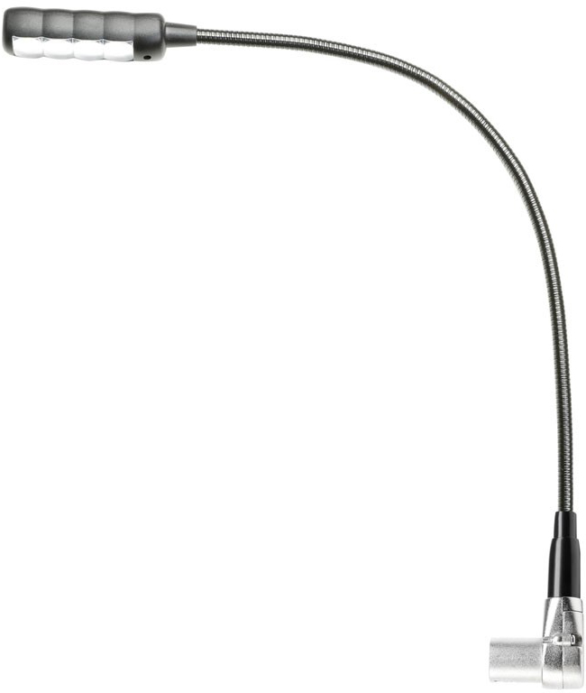 Adam Hall SLED 1 ULTRA XLR 3 A Angled 3-pin XLR Gooseneck Light with 4 COB LEDs