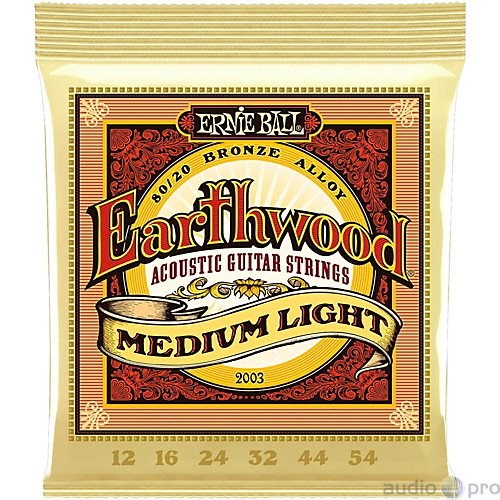 Ernie Ball 2148 Earthwood Phosphor Bronze Light Acoustic Guitar Strings