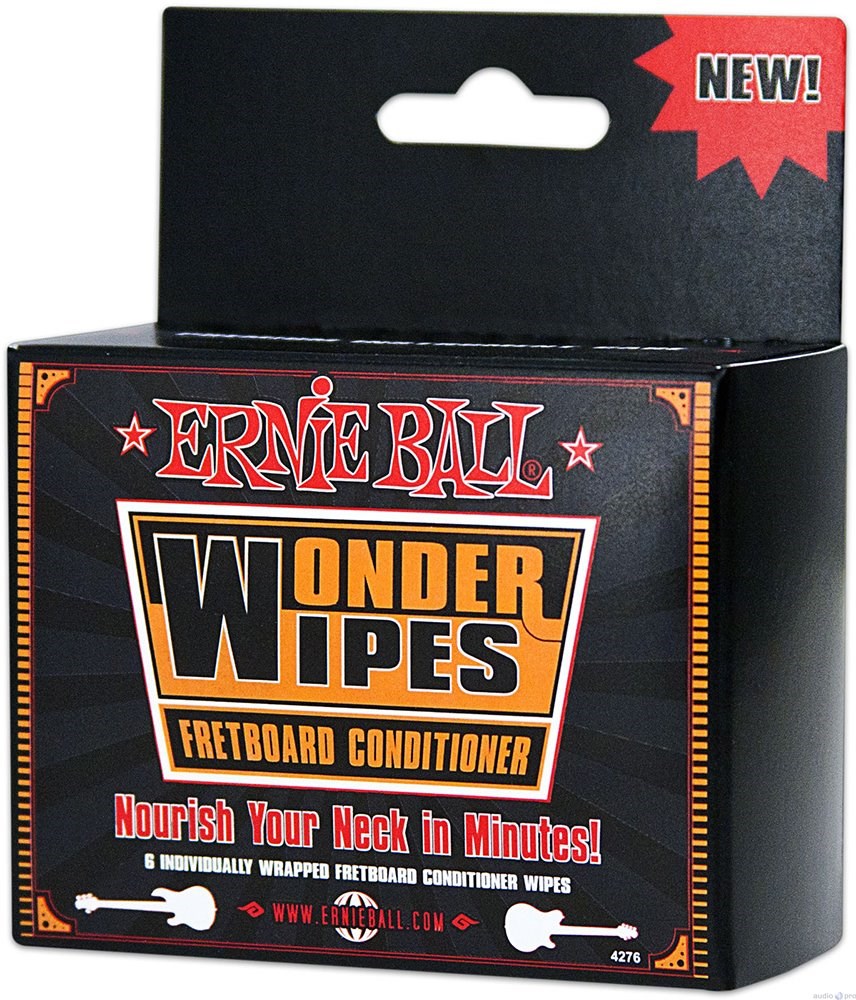 Ernie Ball Wonder Wipes Instrument Polish - 6 Pack