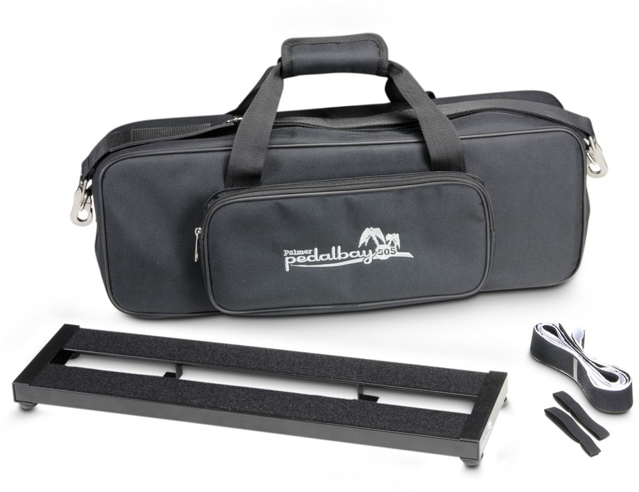 Palmer PEDALBAY 50 S Lightweight Compact Pedalboard with Protective Softcase, 50 cm