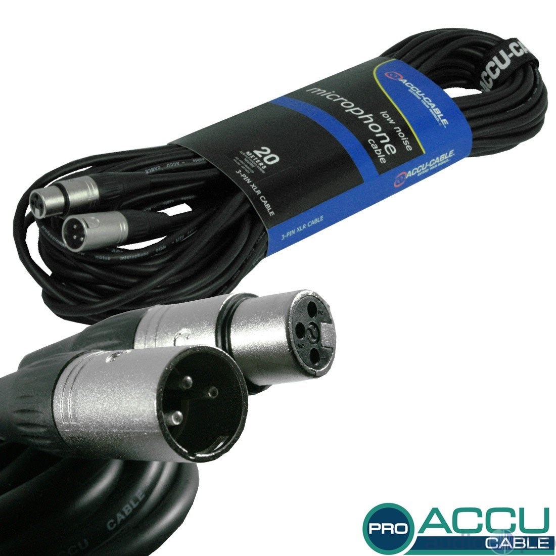 American DJ Microphone Cable XLR/XLR 20 m