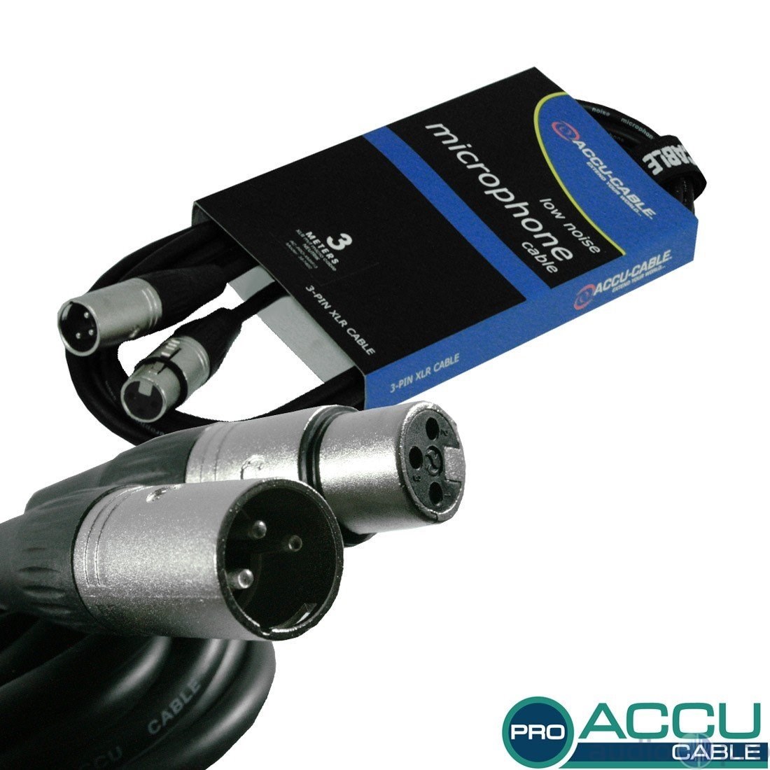 American DJ Mikrofonski kabel AC-PRO XLR/XLR, 3m