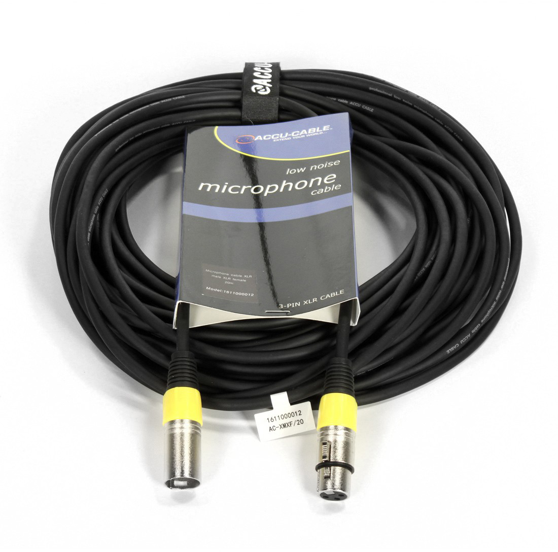 Accu-Cable Microphone XLR/XLR Cable 20 m