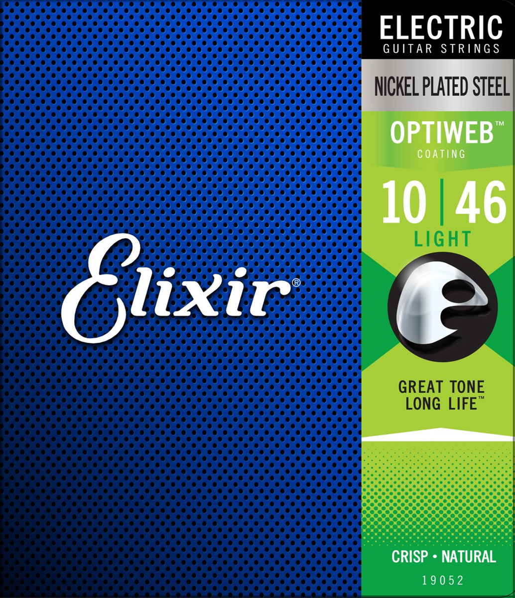 Elixir Electric Nickel Plated Steel with OPTIWEB Coating Light 10-46