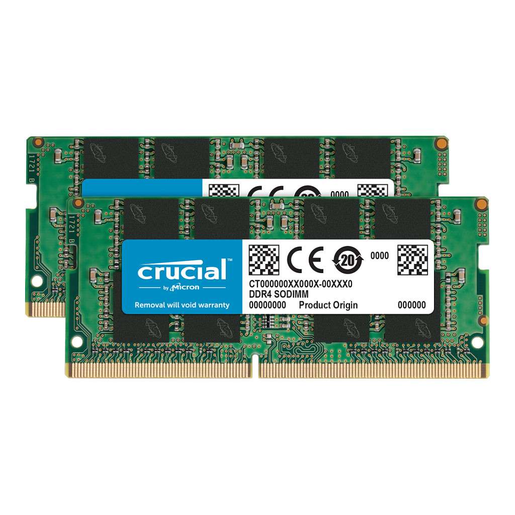 CRUCIAL 32GB Kit (2 x 16GB) DDR4-3200 SODIMM