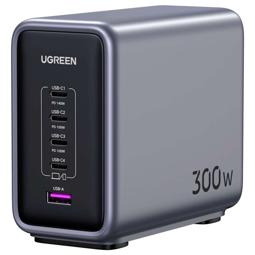 Nexode 300W USB-C GaN Charger-5 Ports Desktop Charger