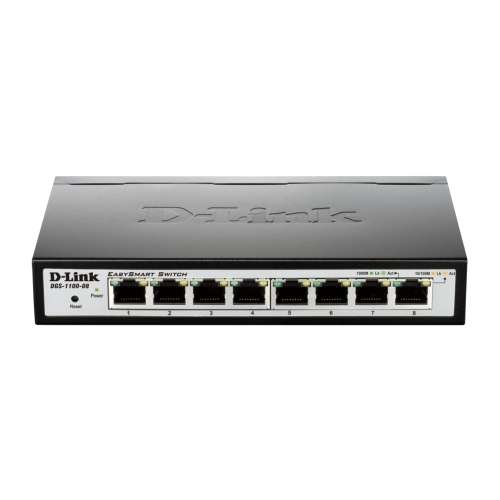 D-Link DGS-1100-08PV2 Smart Managed PoE Switch