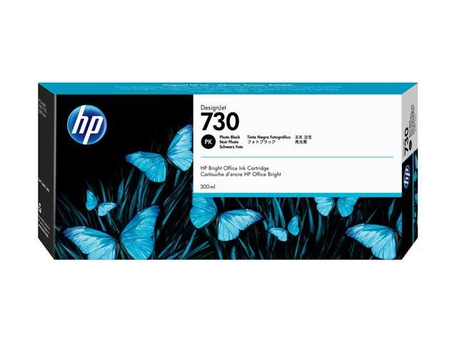 HP 730 300-ml Photo Black DesignJet Ink Cartridge