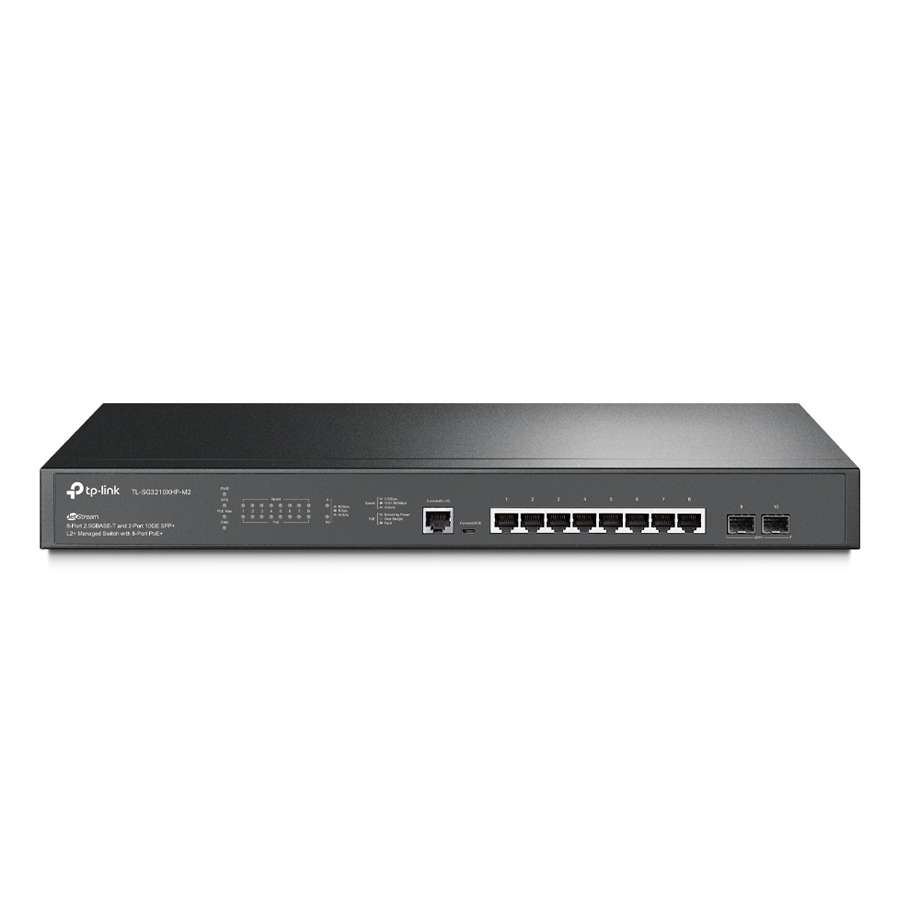 TP-Link TL-SG3210XHP-M2 JetStream 10-Port 2.5G Multi-Gigabit L2+ Managed PoE+ Switch