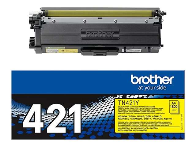 BROTHER TN-421Y Yellow Toner Cartridge