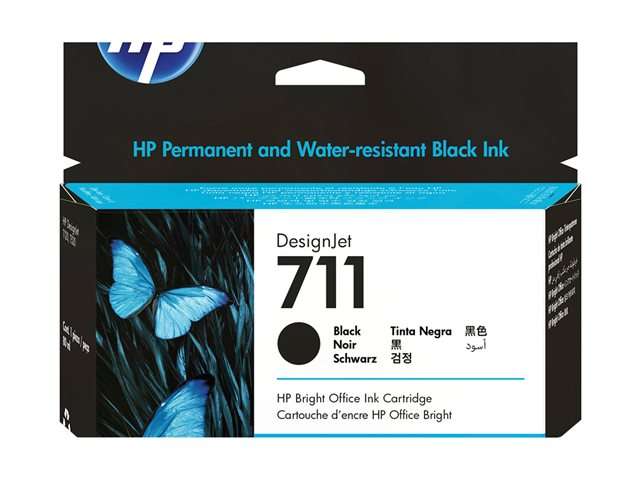 HP 711 80-ml Black DesignJet Ink Cartridge