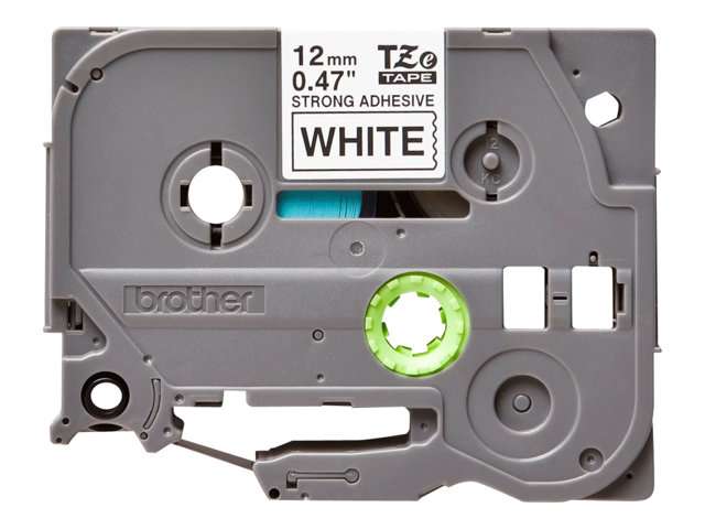 Brother TZe-S231 12 mm Black on White Strong Adhesive Tape