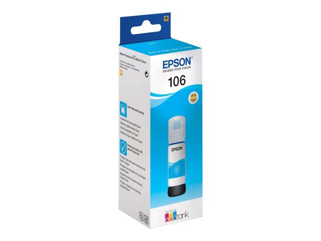 Epson 106 EcoTank Cyan ink bottle
