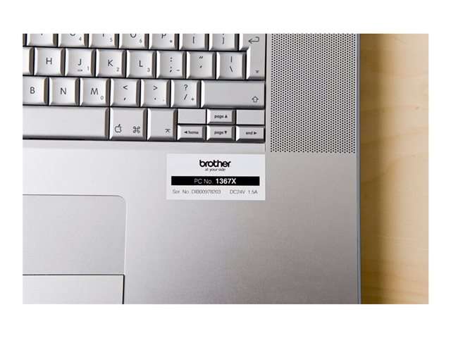 Brother TZe-251 24 mm Black on White Tape