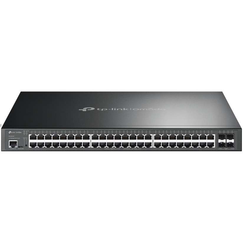TP-Link Omada 48-Port Gigabit and 4-Port 10GE SFP+ L2+ Managed Switch with 48-Port PoE+