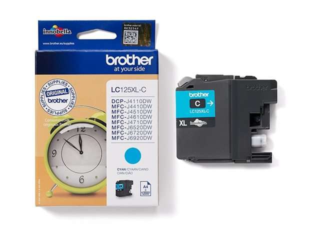 Brother LC-125XLC Cyan Ink Cartridge