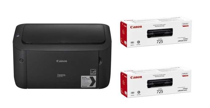 Canon i-SENSYS LBP6030B + 2xCRG725 Bundle