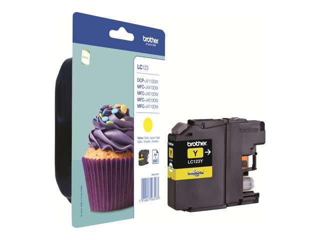 Brother LC-123 Yellow Ink Cartridge
