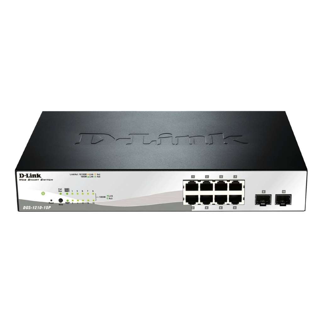 D-Link DGS-1210-10P Smart Managed PoE Switch