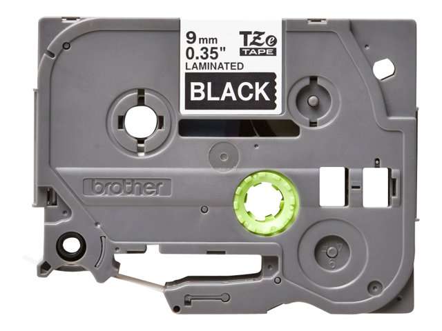 Brother TZe-325 White on Black Laminated Tape