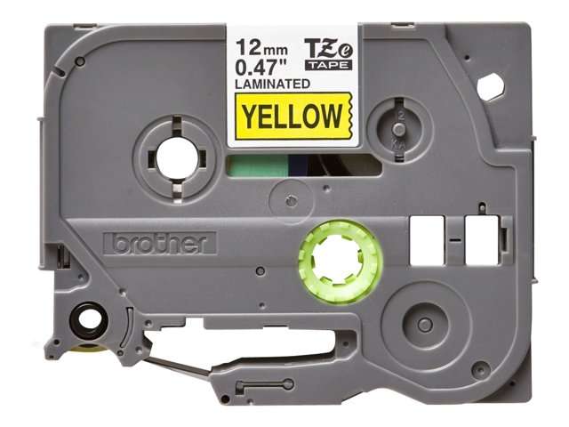 Brother TZe-631 Black on Yellow Laminated Tape