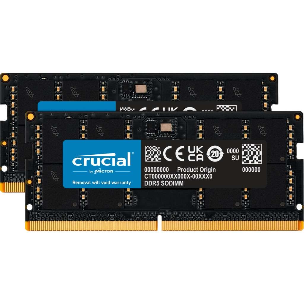 Crucial 64GB Kit (2x32GB) DDR5-5600 SODIMM