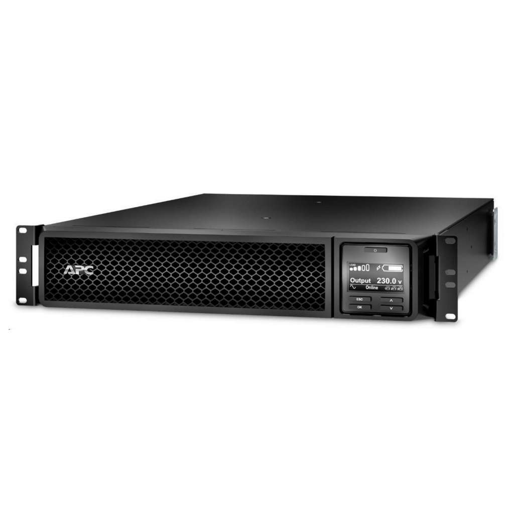 APC Smart-UPS On-Line, 3kVA, Rackmount 2U, 230V, 8x C13+2x C19 IEC outlets, Network Card, Extended runtime, W/ rail kit